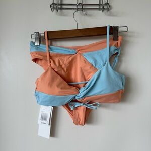 New Colorblock Bikini Top and Bottom